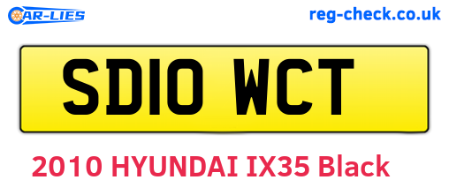 SD10WCT are the vehicle registration plates.