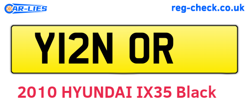 Y12NOR are the vehicle registration plates.