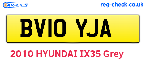 BV10YJA are the vehicle registration plates.
