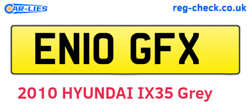 EN10GFX are the vehicle registration plates.