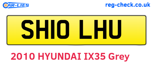SH10LHU are the vehicle registration plates.