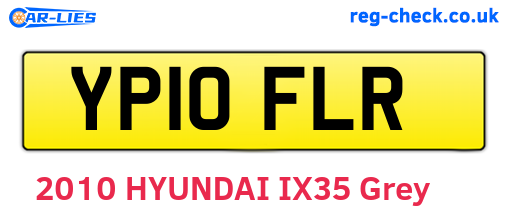 YP10FLR are the vehicle registration plates.