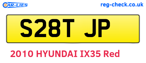 S28TJP are the vehicle registration plates.