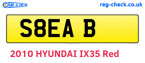 S8EAB are the vehicle registration plates.