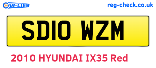 SD10WZM are the vehicle registration plates.