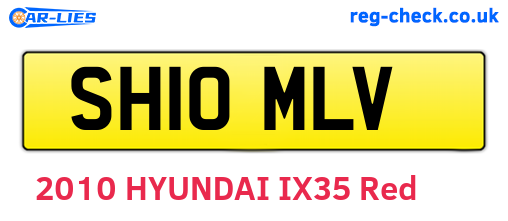 SH10MLV are the vehicle registration plates.