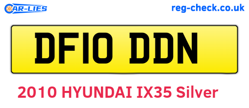 DF10DDN are the vehicle registration plates.