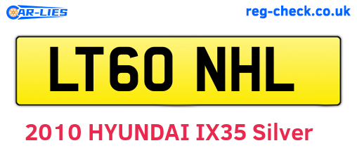 LT60NHL are the vehicle registration plates.
