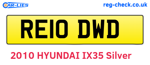 RE10DWD are the vehicle registration plates.