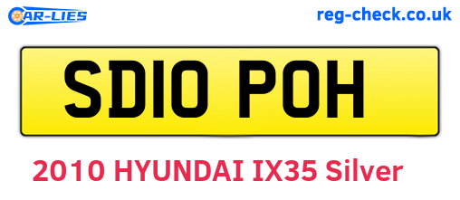 SD10POH are the vehicle registration plates.