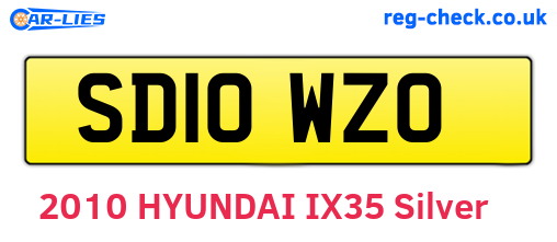 SD10WZO are the vehicle registration plates.