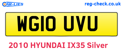 WG10UVU are the vehicle registration plates.