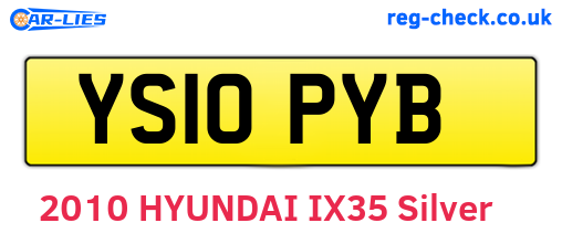 YS10PYB are the vehicle registration plates.