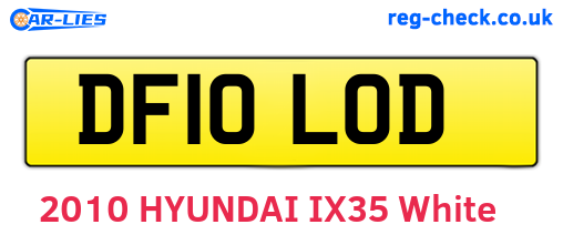 DF10LOD are the vehicle registration plates.