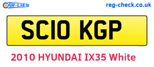 SC10KGP are the vehicle registration plates.