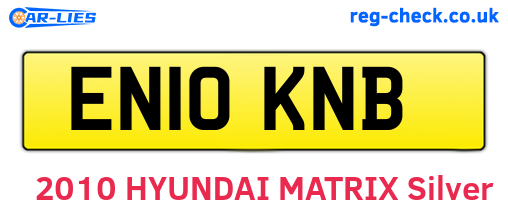 EN10KNB are the vehicle registration plates.