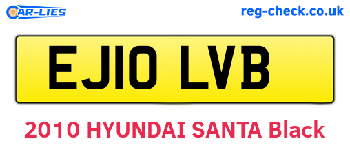 EJ10LVB are the vehicle registration plates.