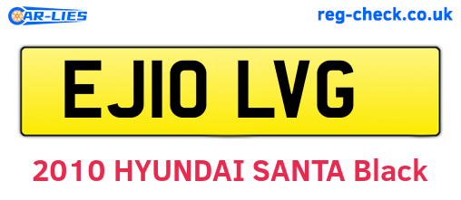 EJ10LVG are the vehicle registration plates.