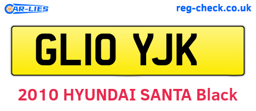 GL10YJK are the vehicle registration plates.