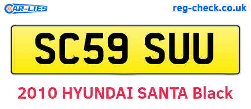 SC59SUU are the vehicle registration plates.