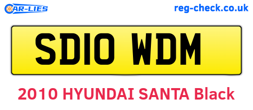 SD10WDM are the vehicle registration plates.