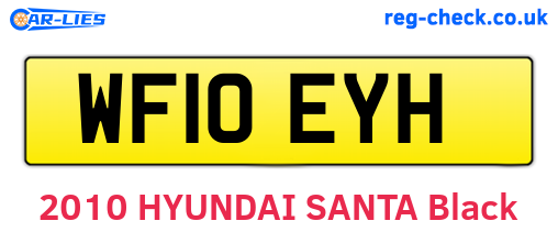 WF10EYH are the vehicle registration plates.