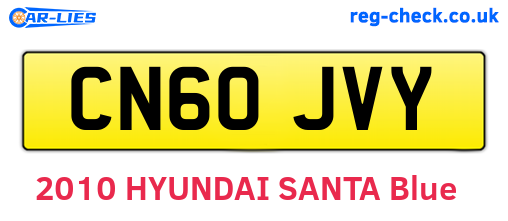CN60JVY are the vehicle registration plates.
