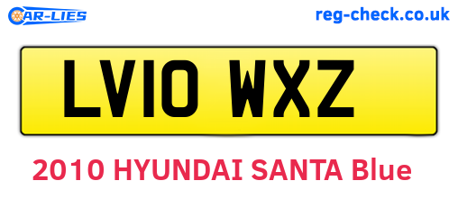 LV10WXZ are the vehicle registration plates.