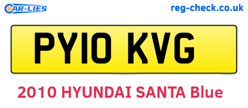 PY10KVG are the vehicle registration plates.