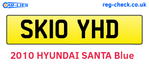 SK10YHD are the vehicle registration plates.