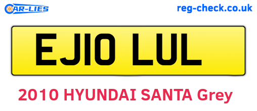 EJ10LUL are the vehicle registration plates.