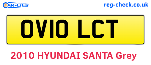 OV10LCT are the vehicle registration plates.