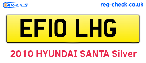 EF10LHG are the vehicle registration plates.