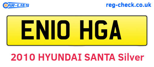 EN10HGA are the vehicle registration plates.