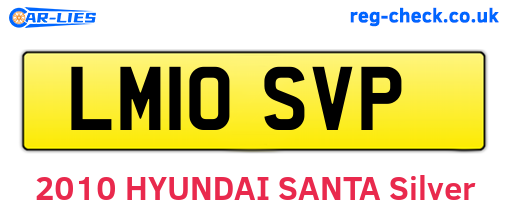LM10SVP are the vehicle registration plates.
