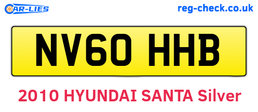 NV60HHB are the vehicle registration plates.