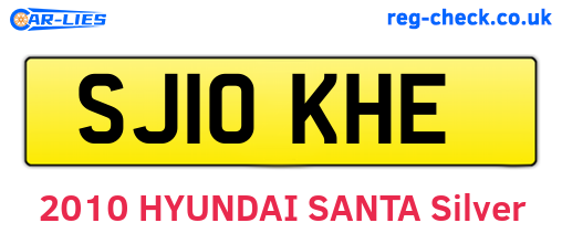 SJ10KHE are the vehicle registration plates.