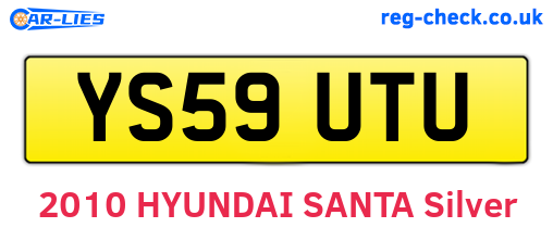YS59UTU are the vehicle registration plates.