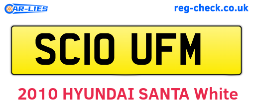 SC10UFM are the vehicle registration plates.