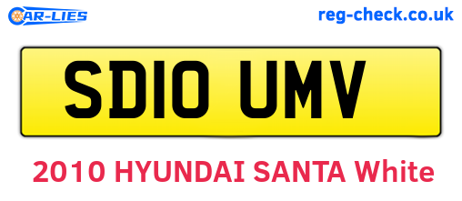 SD10UMV are the vehicle registration plates.