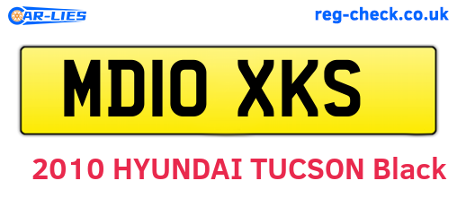 MD10XKS are the vehicle registration plates.