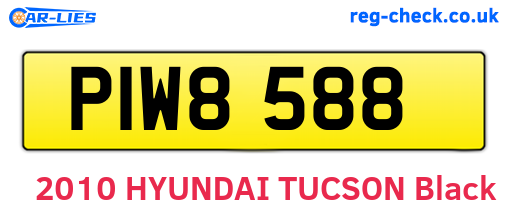 PIW8588 are the vehicle registration plates.