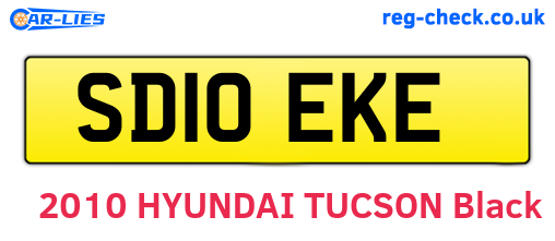 SD10EKE are the vehicle registration plates.