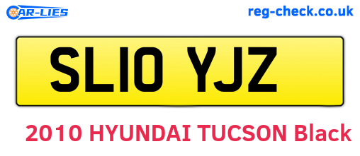 SL10YJZ are the vehicle registration plates.
