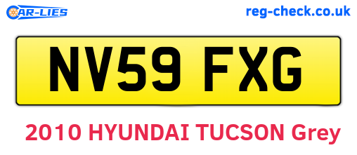 NV59FXG are the vehicle registration plates.