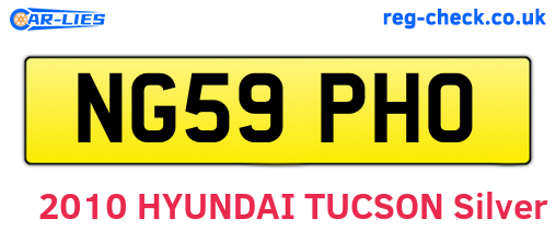 NG59PHO are the vehicle registration plates.