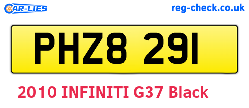 PHZ8291 are the vehicle registration plates.