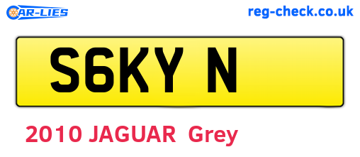S6KYN are the vehicle registration plates.