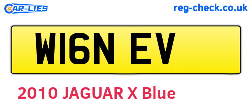 W16NEV are the vehicle registration plates.