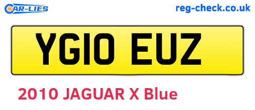 YG10EUZ are the vehicle registration plates.